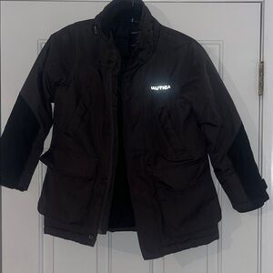 Nautica Dark Jacket with Reflective Logo